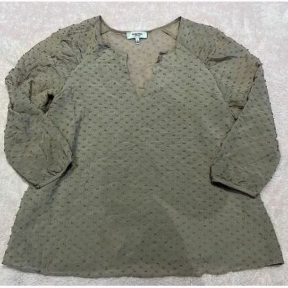 Babaton Aritzia "Augusta" Silk Swiss Dot Blouse - Picture 2 of 14